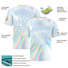 Load image into Gallery viewer, Custom 3D Pattern Design Abstract Trendy Holographic Vaporwave Style Performance T-Shirt