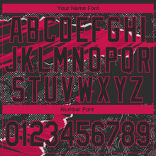 Load image into Gallery viewer, Custom Stitched Black Pink-White 3D Pattern Design Torn Paper Style Sports Pullover Sweatshirt Hoodie