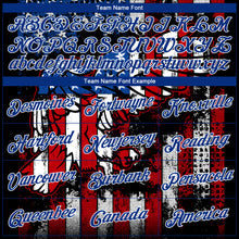 Load image into Gallery viewer, Custom Black Red-White 3D American Flag Fashion Performance T-Shirt