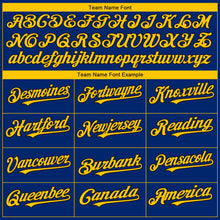 Load image into Gallery viewer, Custom Royal Yellow-Black 3D Seattle City Edition Fade Fashion Authentic Baseball Jersey