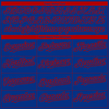 Load image into Gallery viewer, Custom Royal Red 3D Atlanta City Edition Fade Fashion Authentic Baseball Jersey