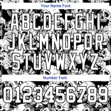 Load image into Gallery viewer, Custom Stitched Black White 3D Skull Fashion Flower Sports Pullover Sweatshirt Hoodie