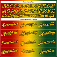 Load image into Gallery viewer, Custom Green Yellow Red-Black 3D Pattern Design Gradient Fashion Black History Month Performance T-Shirt