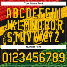 Load image into Gallery viewer, Custom Black Yellow 3D Pattern Design Black History Month Performance T-Shirt