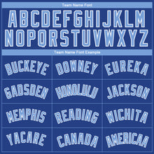 Load image into Gallery viewer, Custom Royal Light Blue-White Side Panel Abstract Lines Authentic City Edition Basketball Jersey