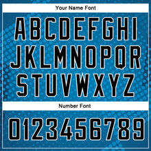 Load image into Gallery viewer, Custom Blue Black-White Halftone Authentic City Edition Basketball Jersey