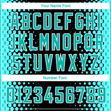 Load image into Gallery viewer, Custom Black Aqua-White Halftone Authentic City Edition Basketball Jersey