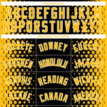 Load image into Gallery viewer, Custom Black Gold-White Halftone Authentic City Edition Basketball Jersey