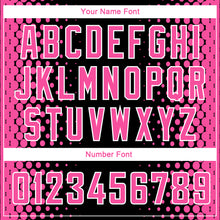 Load image into Gallery viewer, Custom Black Pink-White Halftone Authentic City Edition Basketball Jersey