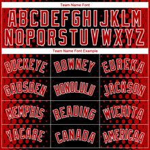 Load image into Gallery viewer, Custom Black Red-White Halftone Authentic City Edition Basketball Jersey