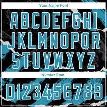 Load image into Gallery viewer, Custom Black Panther Blue-White 3D Pattern Design Torn Paper Style Authentic Basketball Jersey