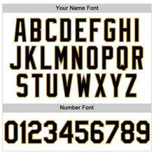 Load image into Gallery viewer, Custom White Black-Old Gold Line Authentic Baseball Jersey