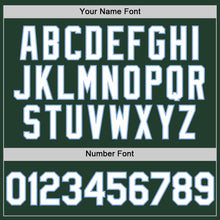 Load image into Gallery viewer, Custom Green White-Light Blue Line Authentic Baseball Jersey