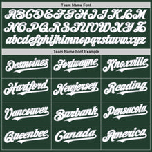 Load image into Gallery viewer, Custom Green White-Gray Line Authentic Baseball Jersey