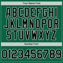 Load image into Gallery viewer, Custom Kelly Green Black-White Line Authentic Baseball Jersey