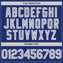 Load image into Gallery viewer, Custom Royal Gray-White Line Authentic Baseball Jersey