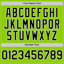 Load image into Gallery viewer, Custom Neon Green Black-White Line Authentic Baseball Jersey