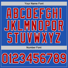 Load image into Gallery viewer, Custom Thunder Blue Red-White Line Authentic Baseball Jersey