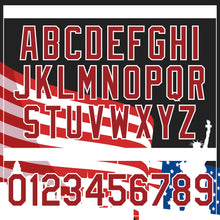 Load image into Gallery viewer, Custom Black Red-White 3D American Flag Patriotic Performance T-Shirt