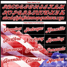 Load image into Gallery viewer, Custom Black Red-White 3D American Flag Patriotic Performance T-Shirt