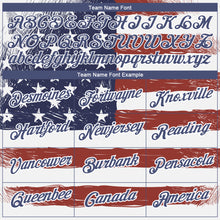 Load image into Gallery viewer, Custom Red Navy-White 3D American Flag Patriotic Performance T-Shirt