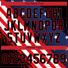 Load image into Gallery viewer, Custom Black Red-Royal 3D American Flag Patriotic Performance T-Shirt