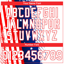 Load image into Gallery viewer, Custom White Red-Royal 3D American Flag Patriotic Performance T-Shirt