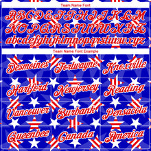 Load image into Gallery viewer, Custom Royal Red-White 3D American Flag Patriotic Performance T-Shirt