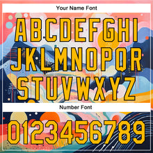 Load image into Gallery viewer, Custom Medium Pink Gold-Black 3D Pattern Design Abstract Painting Authentic Baseball Jersey