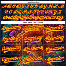 Load image into Gallery viewer, Custom Black Gold-Red 3D Pattern Design Peacock With Feather Authentic Baseball Jersey