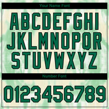 Load image into Gallery viewer, Custom Tie Dye Kelly Green-Black 3D Performance T-Shirt