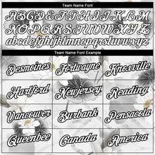 Load image into Gallery viewer, Custom White Black 3D Pattern Design Lotus Performance T-Shirt