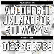 Load image into Gallery viewer, Custom White Black 3D Pattern Design Lotus Performance T-Shirt