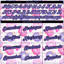 Load image into Gallery viewer, Custom White Purple-Black 3D Pattern Design Dessert Performance T-Shirt