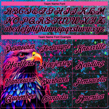 Load image into Gallery viewer, Custom Black Pink 3D Pattern Design Holi Festival Color Powder Performance T-Shirt