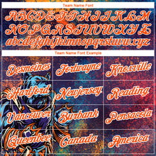 Load image into Gallery viewer, Custom Purple Orange-White 3D Pattern Design Holi Festival Color Powder Performance T-Shirt