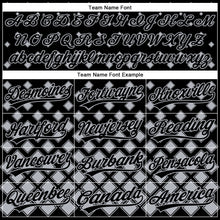 Load image into Gallery viewer, Custom Black Gray 3D Pattern Design Geometric Shapes Authentic Baseball Jersey