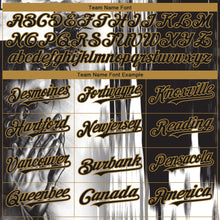 Load image into Gallery viewer, Custom White Black-Old Gold 3D Pattern Design Religion Jesus Christ Authentic Baseball Jersey