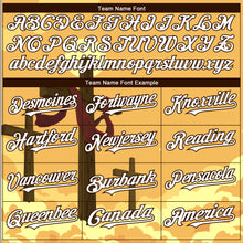 Load image into Gallery viewer, Custom Yellow White-Brown 3D Pattern Design Religion Cross Jesus Christ Good Friday Authentic Baseball Jersey