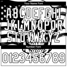 Load image into Gallery viewer, Custom White Black 3D Skull With American Flag Performance T-Shirt