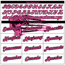 Load image into Gallery viewer, Custom White Pink-Black 3D Skull With American Flag Performance T-Shirt