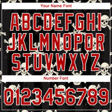 Load image into Gallery viewer, Custom Black Red-White 3D Skull Fashion Performance T-Shirt