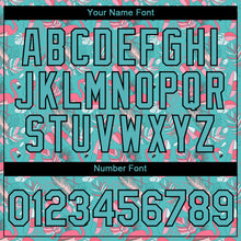 Load image into Gallery viewer, Custom Panther Blue Black 3D Pattern Design Tropical Hawaii Flamingo Performance T-Shirt