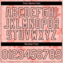 Load image into Gallery viewer, Custom Medium Pink Black 3D Pattern Design Tropical Hawaii Flamingo Performance T-Shirt