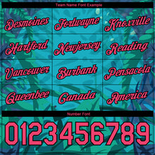 Load image into Gallery viewer, Custom Green Neon Pink-Black 3D Pattern Design Tropical Hawaii Pelican Performance T-Shirt