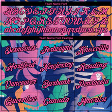 Load image into Gallery viewer, Custom Navy White 3D Pattern Design Tropical Hawaii Bird Performance T-Shirt