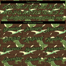 Load image into Gallery viewer, Custom Olive Neon Green-Black 3D Pattern Design Dinosaur Performance T-Shirt