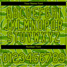 Load image into Gallery viewer, Custom Neon Green Black 3D Pattern Design Crocodile Performance T-Shirt