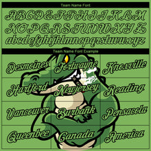 Load image into Gallery viewer, Custom Aurora Green Black-Cream 3D Pattern Design Crocodile Performance T-Shirt