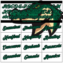 Load image into Gallery viewer, Custom White Kelly Green-Black 3D Pattern Design Crocodile Performance T-Shirt